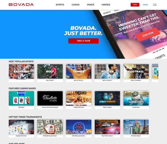 Screenshot Bravado Homepage